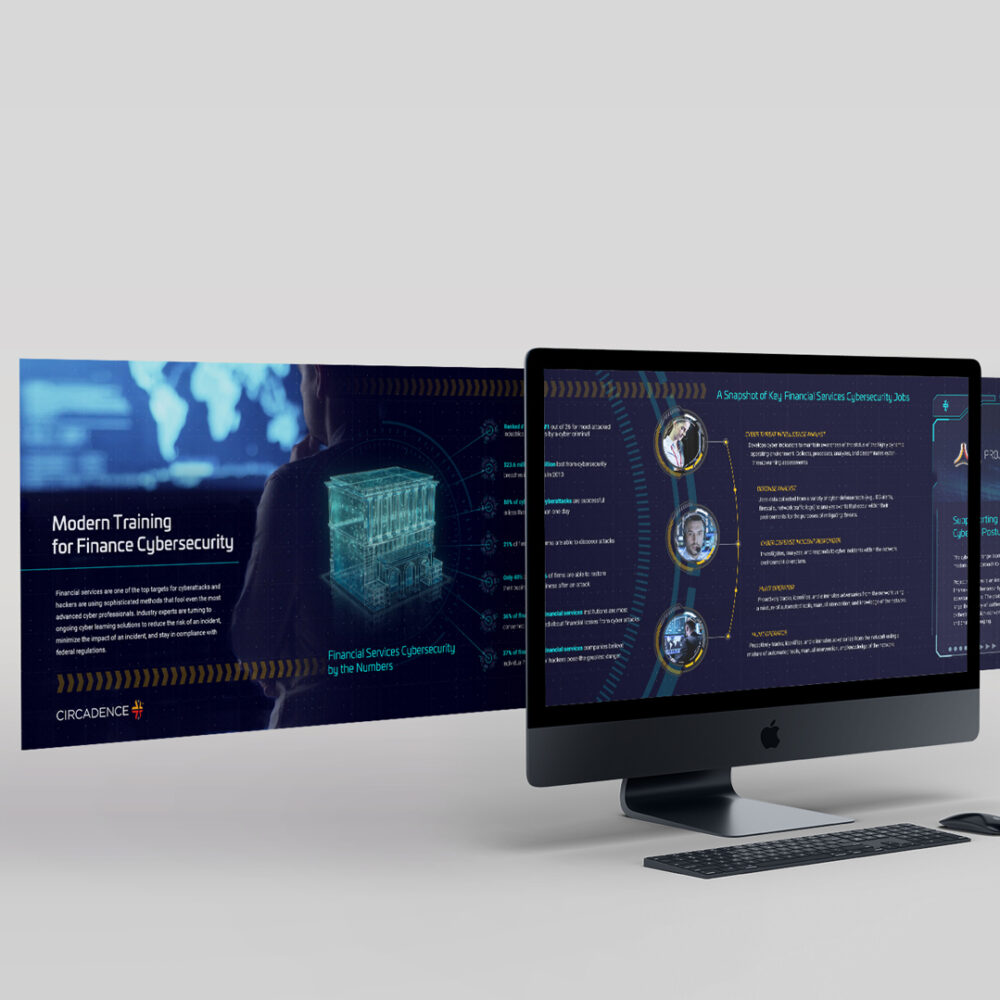 Infographic on computer